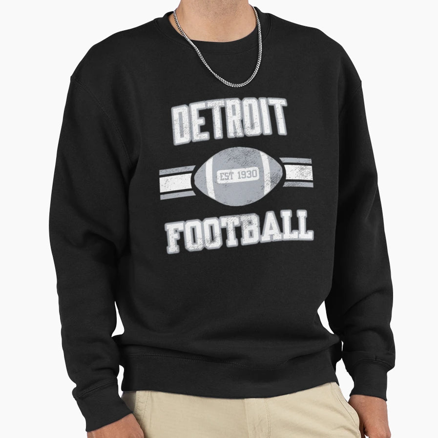 Detroit Football 3 Sweatshirt - Custom Art Print for Adults - T-Shirt, Sweatshirt, Hoodie