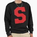 Alphabet Red S Sports Letter S Sweatshirt - Unique Graphic Men Women - T-Shirt, Sweatshirt, Hoodie