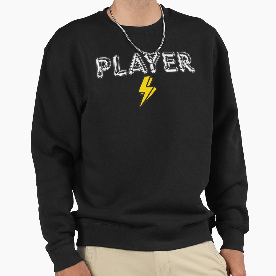 Player Lightning Bolt Sweatshirt - Custom Art Print Unisex - T-Shirt, Sweatshirt, Hoodie