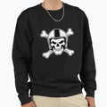 Skull Helmet Crossbones Adventure Sweatshirt - Trendy Graphic Unisex - T-Shirt, Sweatshirt, Hoodie