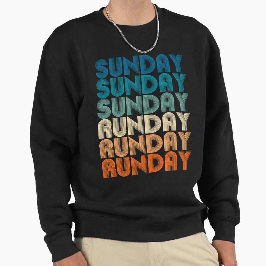 Sunday Runday Fitness Training Sweatshirt - Casual Everyday Wear Unisex - T-Shirt, Sweatshirt, Hoodie