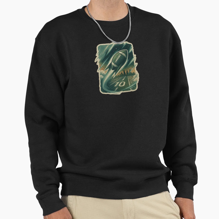 Football Runway Strength Sweatshirt - Fun Novelty Design for Adults - T-Shirt, Sweatshirt, Hoodie