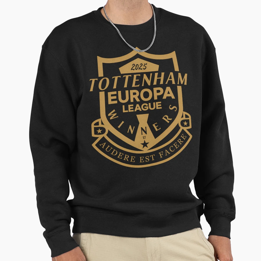 Tottenham Europa League Winners 2025 Sweatshirt - Graphic Print Unisex - T-Shirt, Sweatshirt, Hoodie
