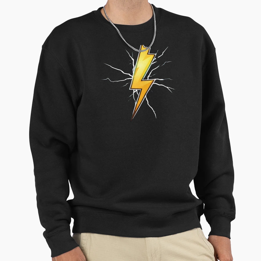 Thunderbolt Lightning Bolt Strike Storm Sweatshirt - Unique Graphic Unisex - T-Shirt, Sweatshirt, Hoodie