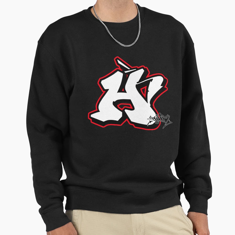 Letter H Sweatshirt - Fun Novelty Design Men Women - T-Shirt, Sweatshirt, Hoodie