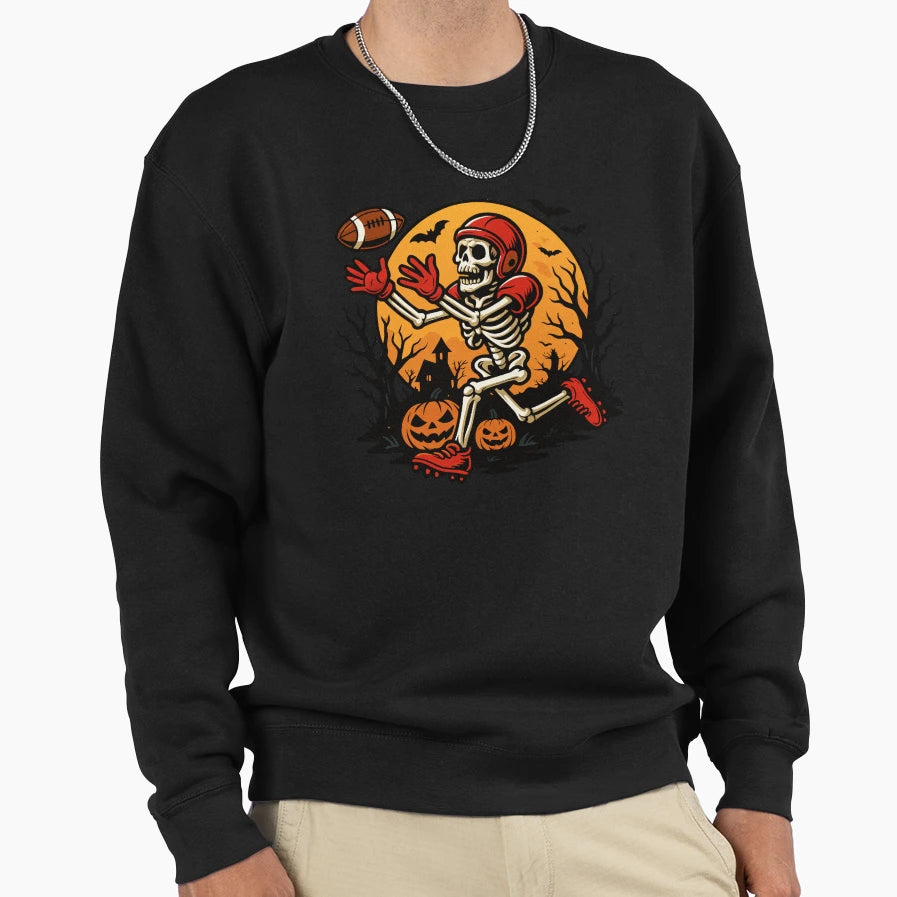 Receiver Skeleton Halloween Sweatshirt - Minimalist Print Men Women - T-Shirt, Sweatshirt, Hoodie