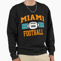 Miami Football Athletic Sports Sweatshirt - Aesthetic Graphic Men Women - T-Shirt, Sweatshirt, Hoodie