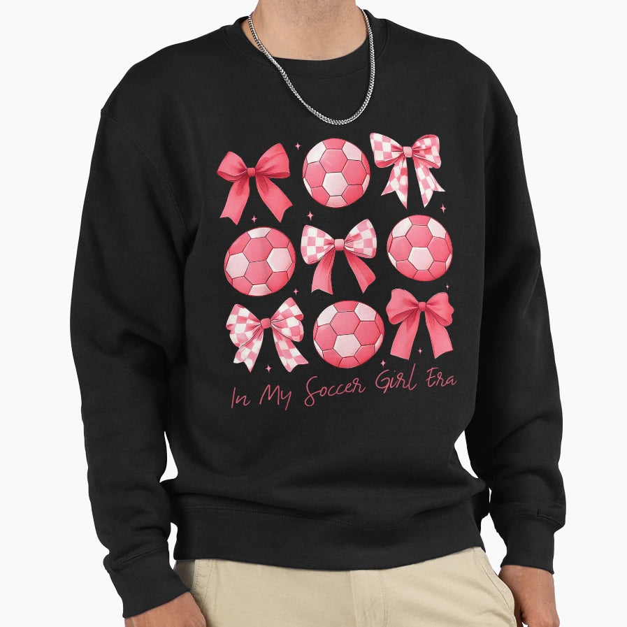 Soccer Bow Sweatshirt - Fun Novelty Design Unisex - T-Shirt, Sweatshirt, Hoodie