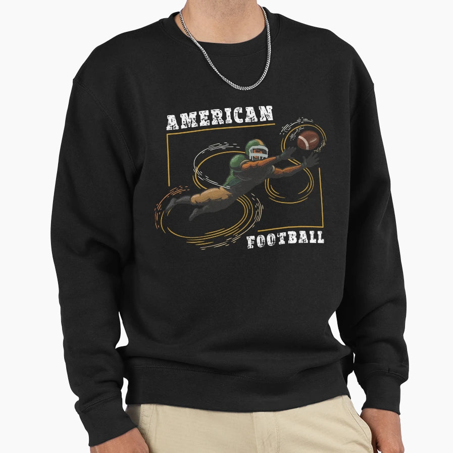 American Football Sweatshirt - Graphic Print for Adults - T-Shirt, Sweatshirt, Hoodie