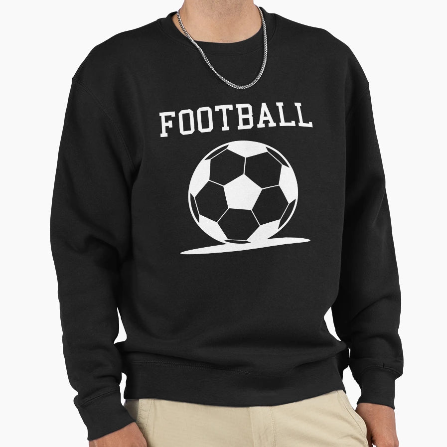 Real Football Wht Sweatshirt - Aesthetic Graphic Men Women - T-Shirt, Sweatshirt, Hoodie