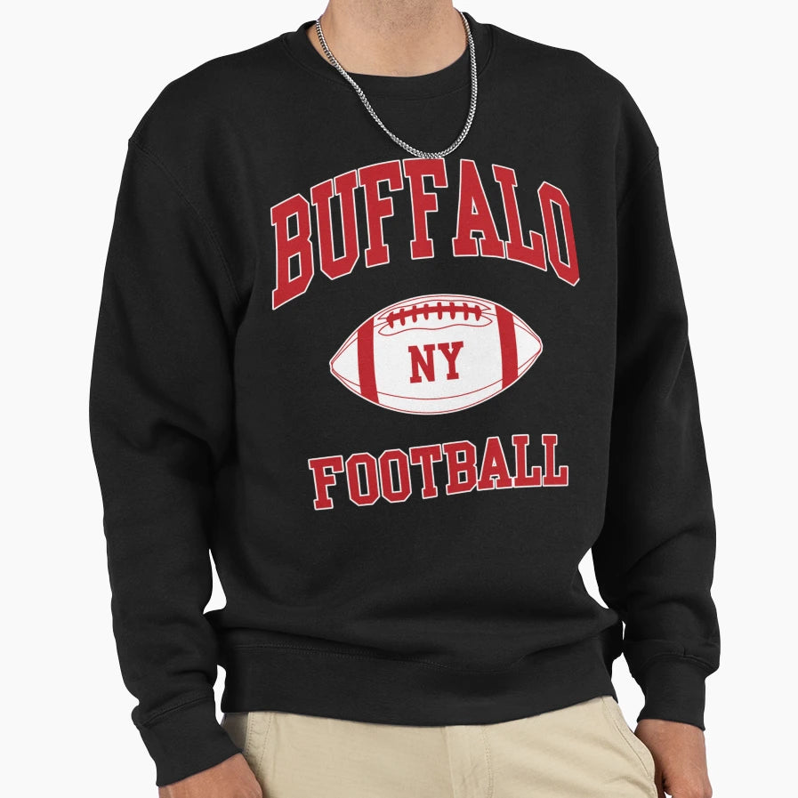 Red Art Ny Buffalo Football New Sweatshirt - Custom Art Print Men Women - T-Shirt, Sweatshirt, Hoodie