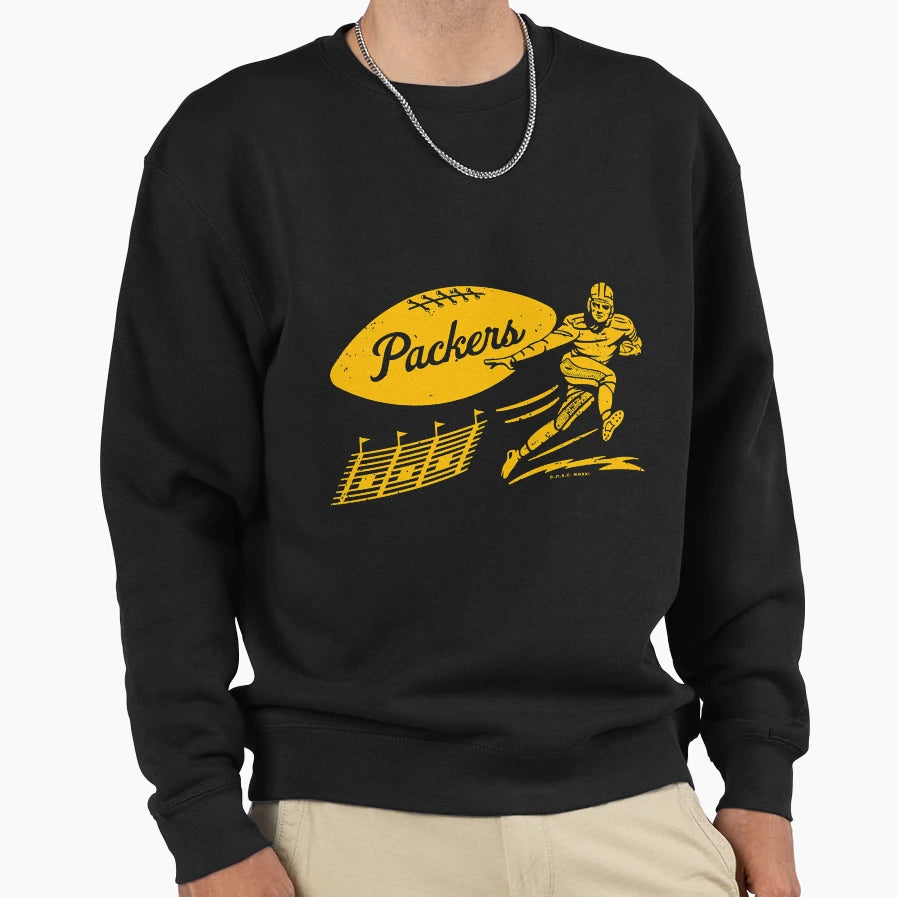 Football Packers Green Bay Mot Symbole Sweatshirt - Novelty Apparel Unisex - T-Shirt, Sweatshirt, Hoodie
