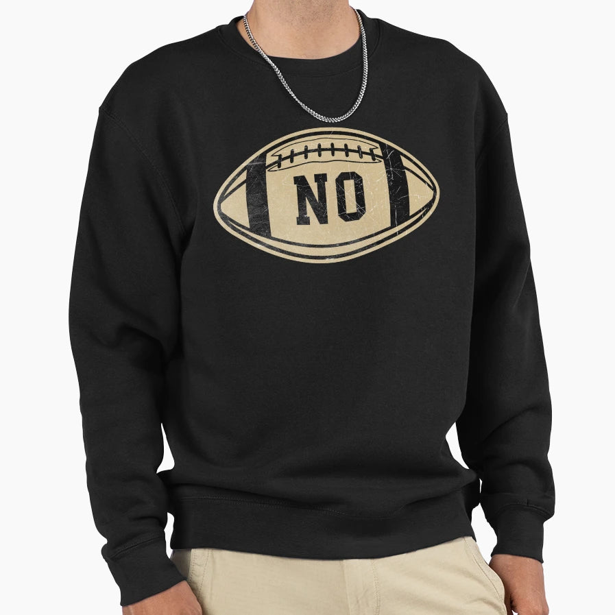 New Orleans Throwback Football Sweatshirt - Novelty Apparel Men Women - T-Shirt, Sweatshirt, Hoodie