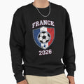 France Football 2026 Soccer Crest Sweatshirt - Graphic Print Unisex - T-Shirt, Sweatshirt, Hoodie