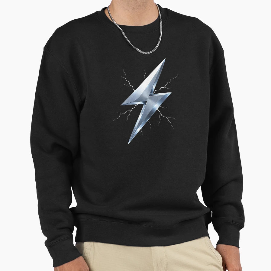 Steel Lightning Sweatshirt - Aesthetic Graphic Unisex - T-Shirt, Sweatshirt, Hoodie