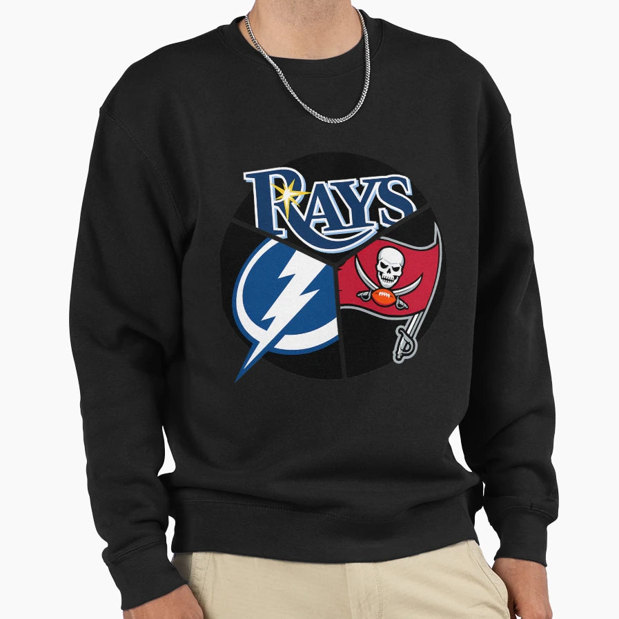 Tampa Bay Sports Teams Triquad Sweatshirt - Novelty Apparel Men Women - T-Shirt, Sweatshirt, Hoodie