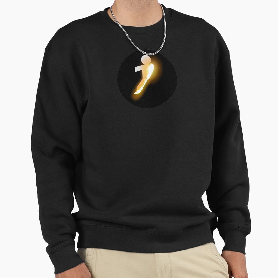 Burning Paper Person Sweatshirt - Aesthetic Graphic Men Women - T-Shirt, Sweatshirt, Hoodie