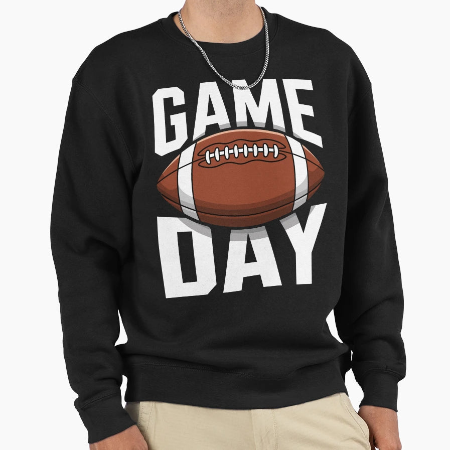 Game Day Football Fans Sweatshirt - Aesthetic Graphic for Adults - T-Shirt, Sweatshirt, Hoodie