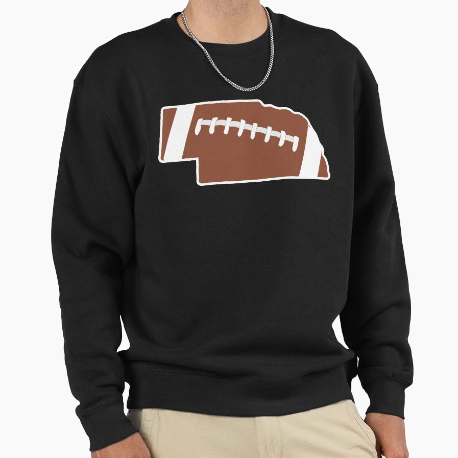 Football Nebraska Fun Football Sweatshirt - Aesthetic Graphic for Adults - T-Shirt, Sweatshirt, Hoodie