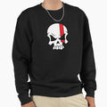 Firefighter Skull Thin Red Line Sweatshirt - Minimalist Print Men Women - T-Shirt, Sweatshirt, Hoodie