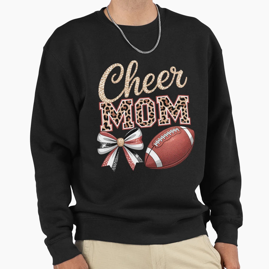 Football Cheer Cheerleading Funny Sport Sweatshirt - Graphic Print Unisex - T-Shirt, Sweatshirt, Hoodie