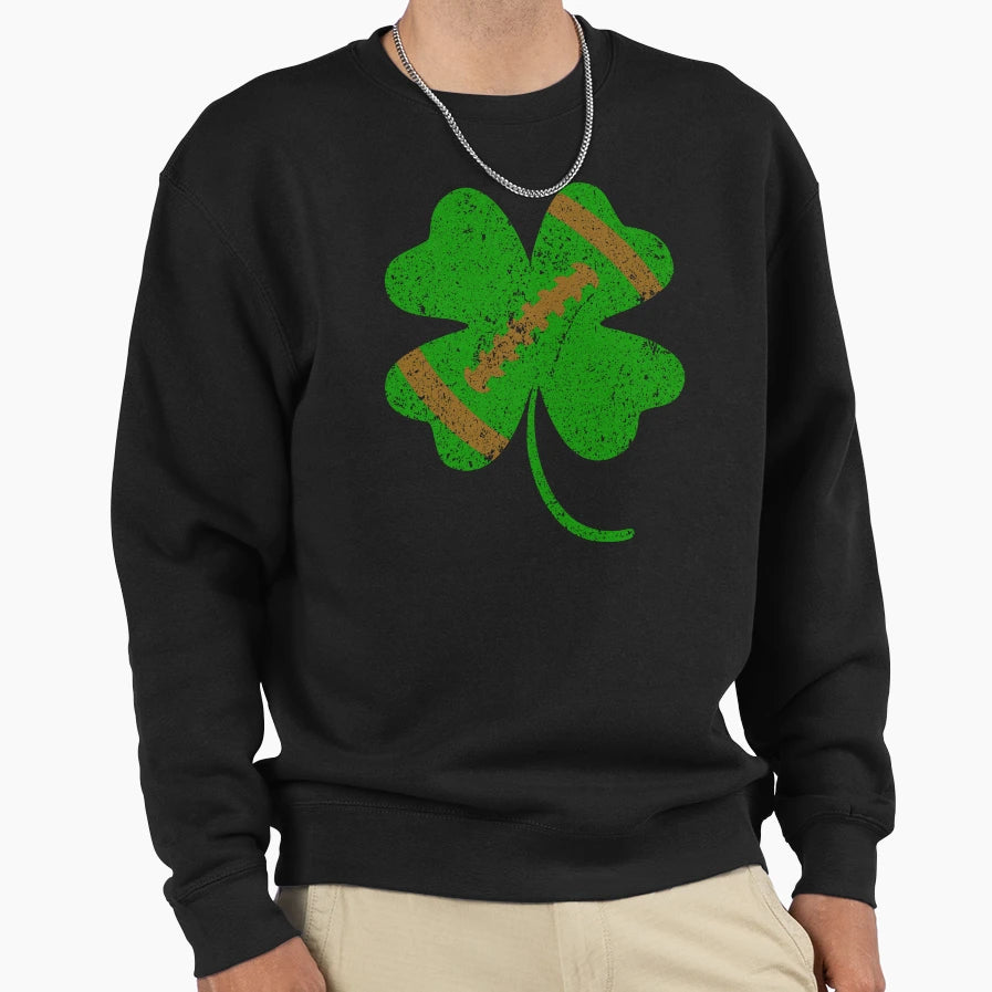 Football St Patricks Day Shamrock T-Shirt - Fun Novelty Design Men Women - T-Shirt, Sweatshirt, Hoodie