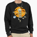 Soccer Skeleton Halloween Sweatshirt - Casual Everyday Wear Men Women - T-Shirt, Sweatshirt, Hoodie