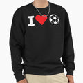 I Heart Love Soccer T-Shirt - Fun Novelty Design for Adults - T-Shirt, Sweatshirt, Hoodie