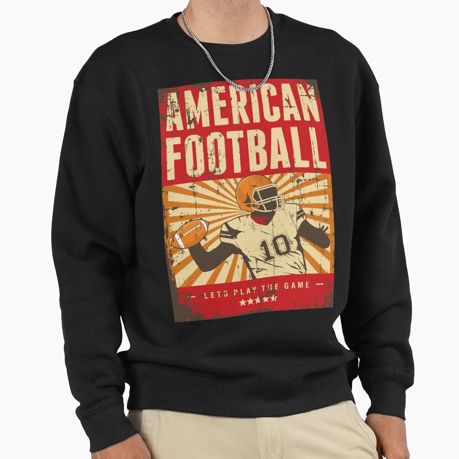 American Football Sweatshirt - Unique Graphic Men Women - T-Shirt, Sweatshirt, Hoodie