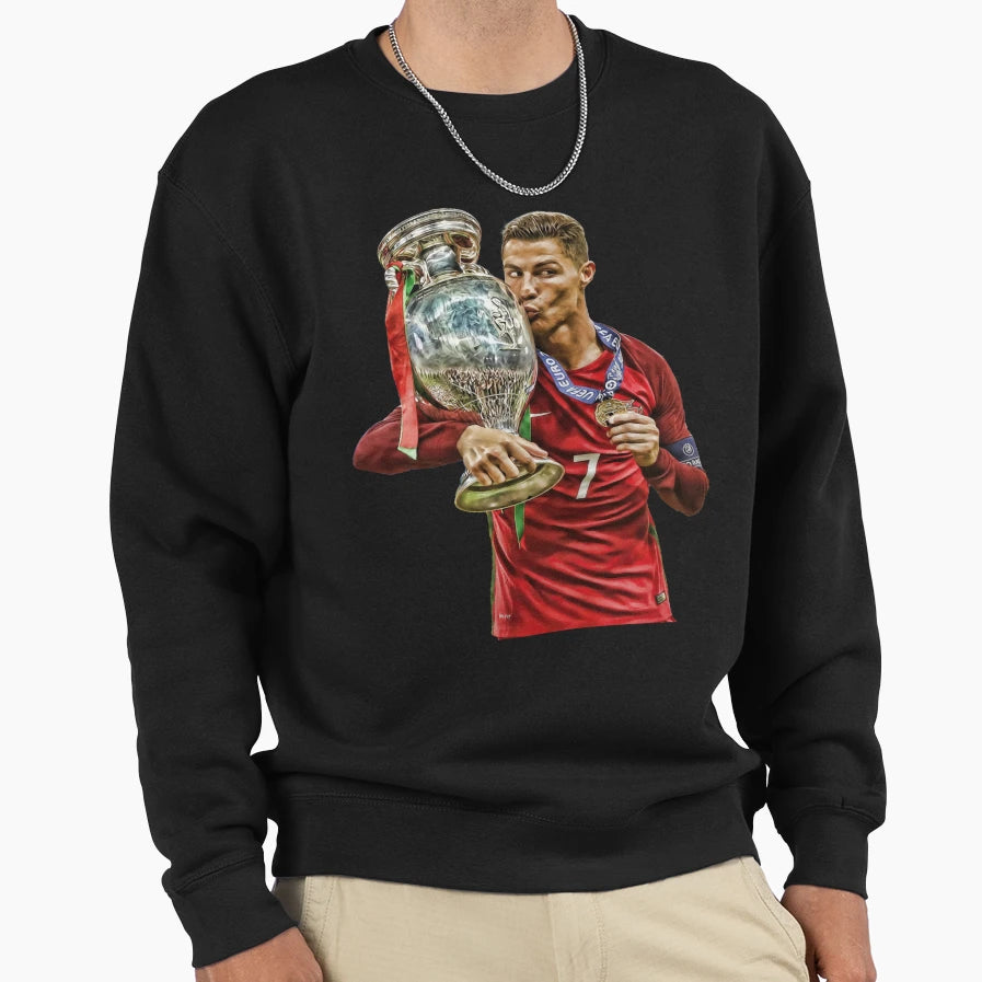 Cristiano Ronaldo Sweatshirt - Aesthetic Graphic for Adults - T-Shirt, Sweatshirt, Hoodie