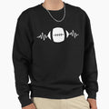 American Football Heartbeat Line Sweatshirt - Custom Art Print Men Women - T-Shirt, Sweatshirt, Hoodie