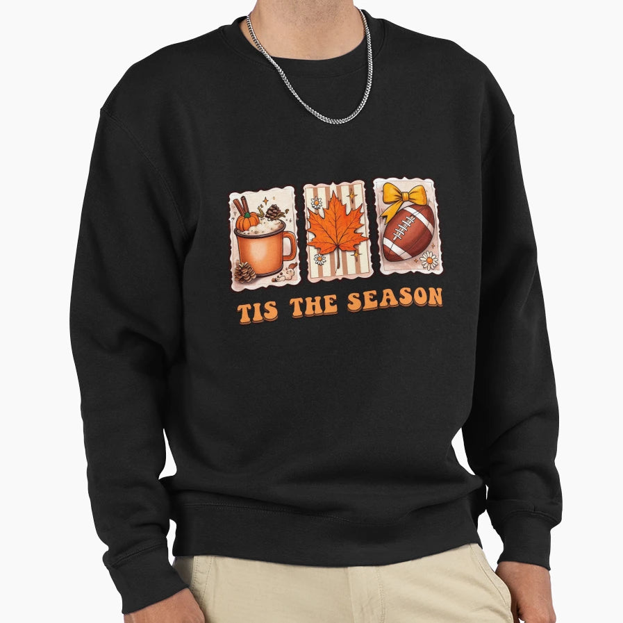 Tis Season Autumn Illustration Sweatshirt - Novelty Apparel for Adults - T-Shirt, Sweatshirt, Hoodie