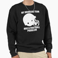 Funny Football Player Drinking Team Sweatshirt - Unique Graphic Men Women - T-Shirt, Sweatshirt, Hoodie
