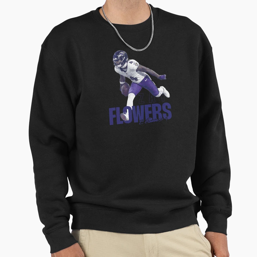 Zay Flowers Sweatshirt - Trendy Graphic Unisex - T-Shirt, Sweatshirt, Hoodie