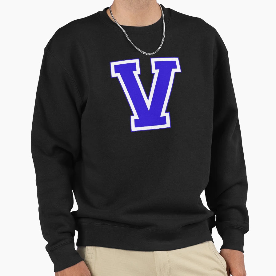 Varsity Letter V Sweatshirt - Fun Novelty Design for Adults - T-Shirt, Sweatshirt, Hoodie