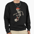 Skeleton Playing Soccer Halloween Sweatshirt - Novelty Apparel Unisex - T-Shirt, Sweatshirt, Hoodie