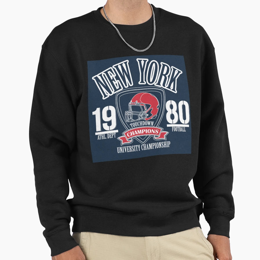 New York Touchdown Sweatshirt - Graphic Print for Adults - T-Shirt, Sweatshirt, Hoodie