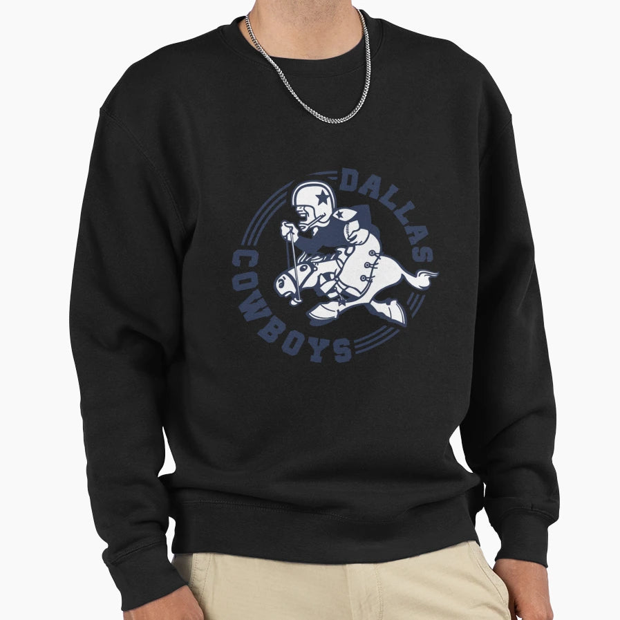 Cowboys D Ll S Logo Sweatshirt - Minimalist Print for Adults - T-Shirt, Sweatshirt, Hoodie
