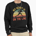 My Heart Is Line Football Offense Sweatshirt - Custom Art Print for Adults - T-Shirt, Sweatshirt, Hoodie