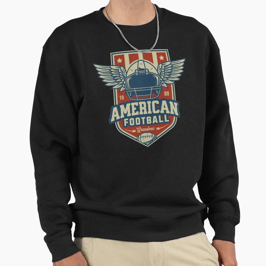 American Football Grandma Sweatshirt - Custom Art Print Men Women - T-Shirt, Sweatshirt, Hoodie