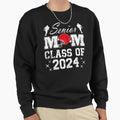 Senior Mom Class 2024 Soccer Mom Sweatshirt - Unique Graphic for Adults - T-Shirt, Sweatshirt, Hoodie