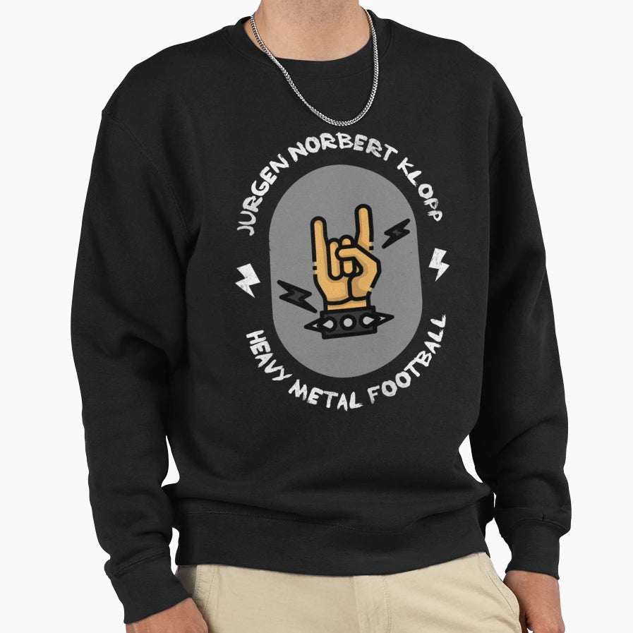 Jurgen Norbert Klopp Heavy Metal Football Sweatshirt - Graphic Print Unisex - T-Shirt, Sweatshirt, Hoodie