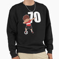 Awesome Soccer Player Number 70 Sweatshirt - Aesthetic Graphic for Adults - T-Shirt, Sweatshirt, Hoodie