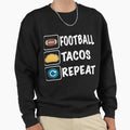 Football And Tacosss T-Shirt - Fun Novelty Design for Adults - T-Shirt, Sweatshirt, Hoodie