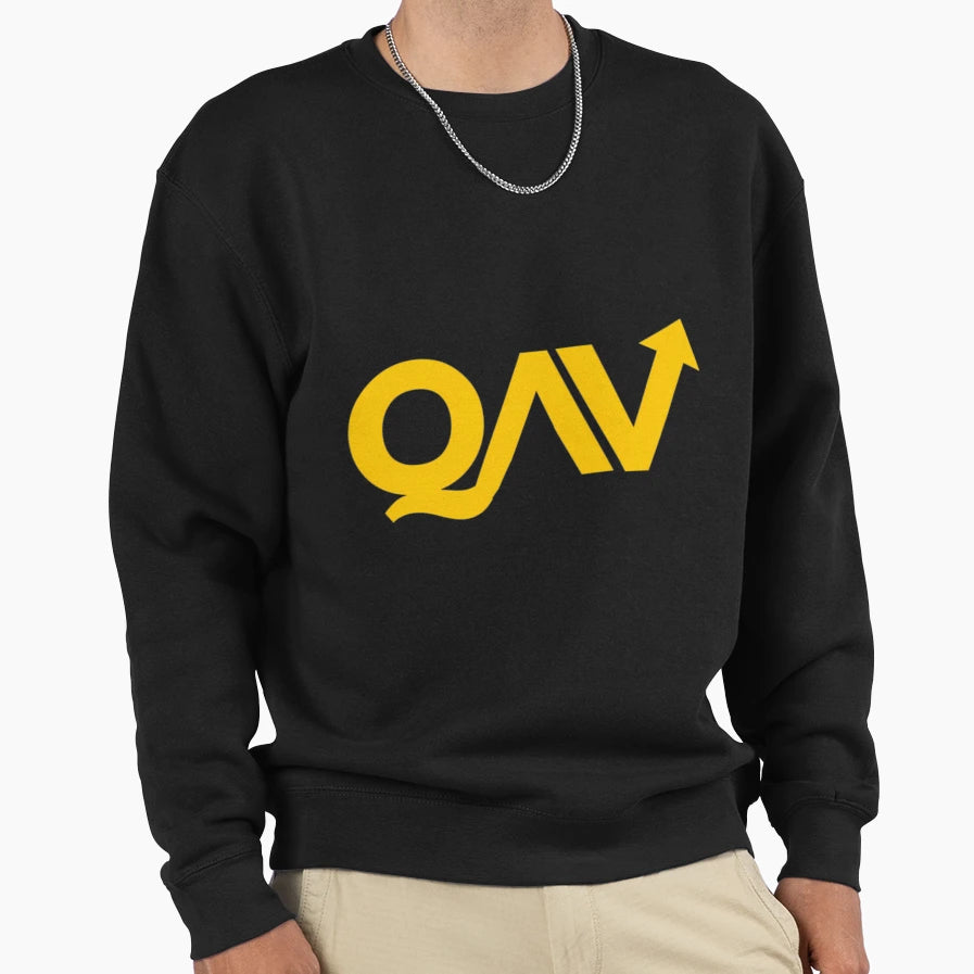 Qav Logo Sweatshirt - Fun Novelty Design for Adults - T-Shirt, Sweatshirt, Hoodie