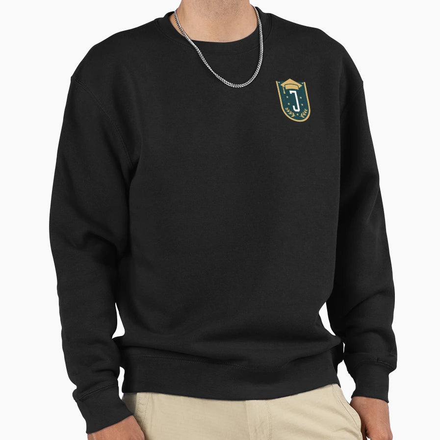 Ornamental Letter J Gold Sweatshirt - Casual Everyday Wear Men Women - T-Shirt, Sweatshirt, Hoodie