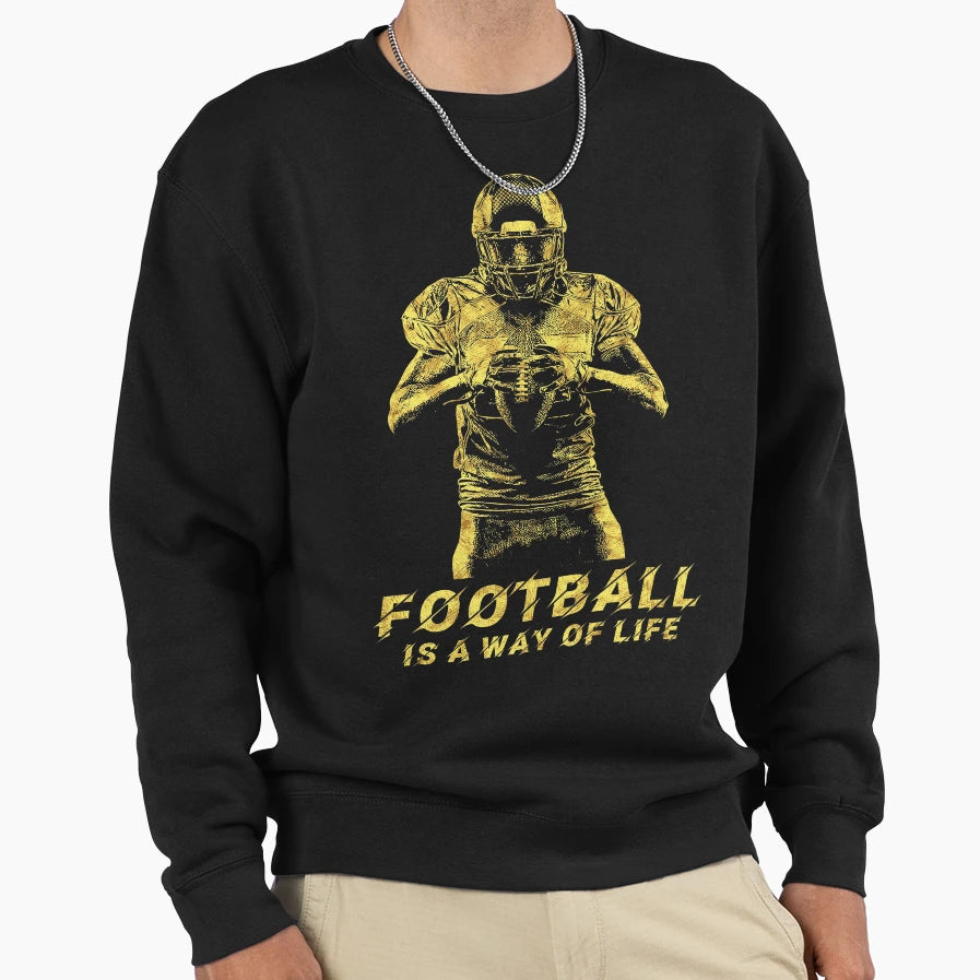 Football Player Unique Abstract Sweatshirt - Casual Everyday Wear Unisex - T-Shirt, Sweatshirt, Hoodie