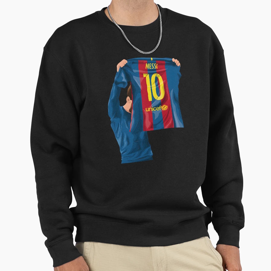 Lionel Messi Celebration Sweatshirt - Fun Novelty Design for Adults - T-Shirt, Sweatshirt, Hoodie