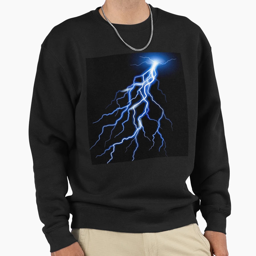Strong Thunder Accompanied Sweatshirt - Fun Novelty Design Unisex - T-Shirt, Sweatshirt, Hoodie
