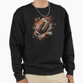 Rugged Leather Football Distressed Sweatshirt - Unique Graphic Unisex - T-Shirt, Sweatshirt, Hoodie